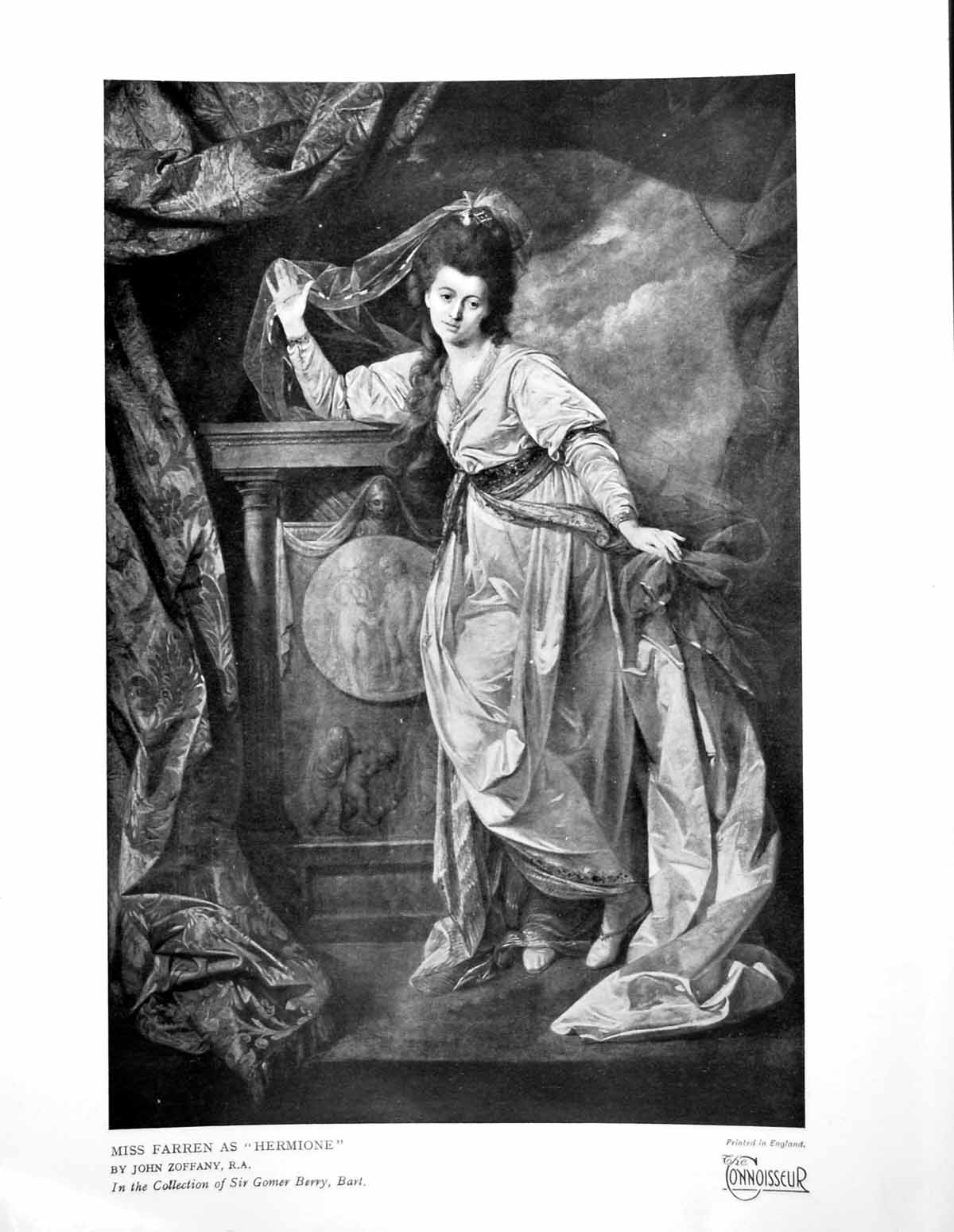 Old Print Miss Farren As Hermione By John Zoffany G Berry Collection 1929 20th