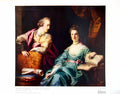 Antique Old Print Thomas Crathorne And His Wife Isabel By Francis Cotes 1929