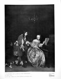 Old Print A Gentleman And A Lady At The Harpsichord By Gabriel Metsu 1929 20th