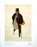 Antique Old Print Drawn At Salisbury One Legged Man Atttributed G Scharf 1929