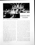 Old Vintage Print Barcelona To-Day Palacio Nacional ExhibitionPages 193