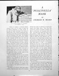 Old Print Pulcinella Mask Cuirbouilli Late 17Th Early 18th CPages 1930