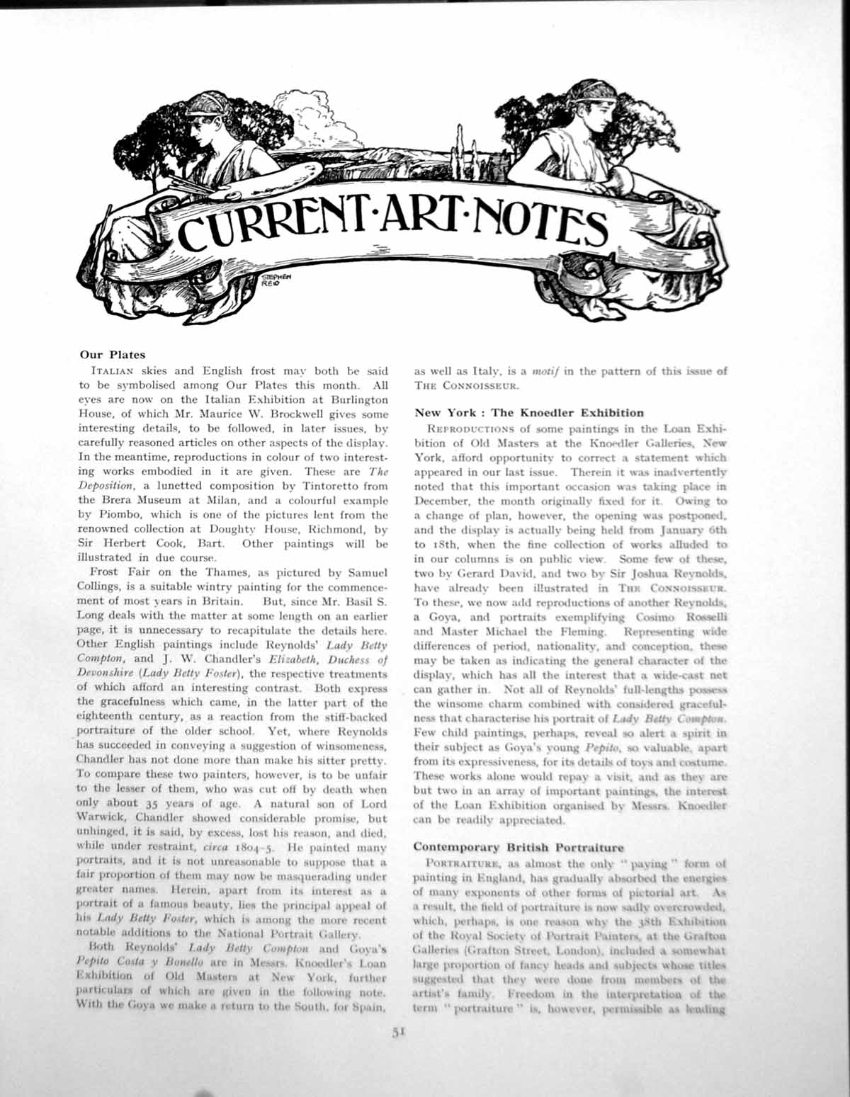 Antique Print Art Notes Portrait A Man Rosselli Master MichaelPages 1930