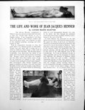 Antique Print Life And Work Jean Jacques Henner Christ In TombPages 1930