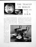 Antique Old Print Teacup In Berlin From 1751 Frederick The GreatPage 1930