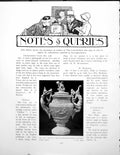 Antique Old Print Notes Queries Cream Coloured Earthenware VasePages 1930