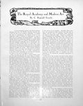 Antique Print Royal Academy And Modern Art Pelican Ponds BabyPages 1930