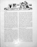 Antique Old Print Current Art Notes Sporting Art Cup And CoverPages 1930