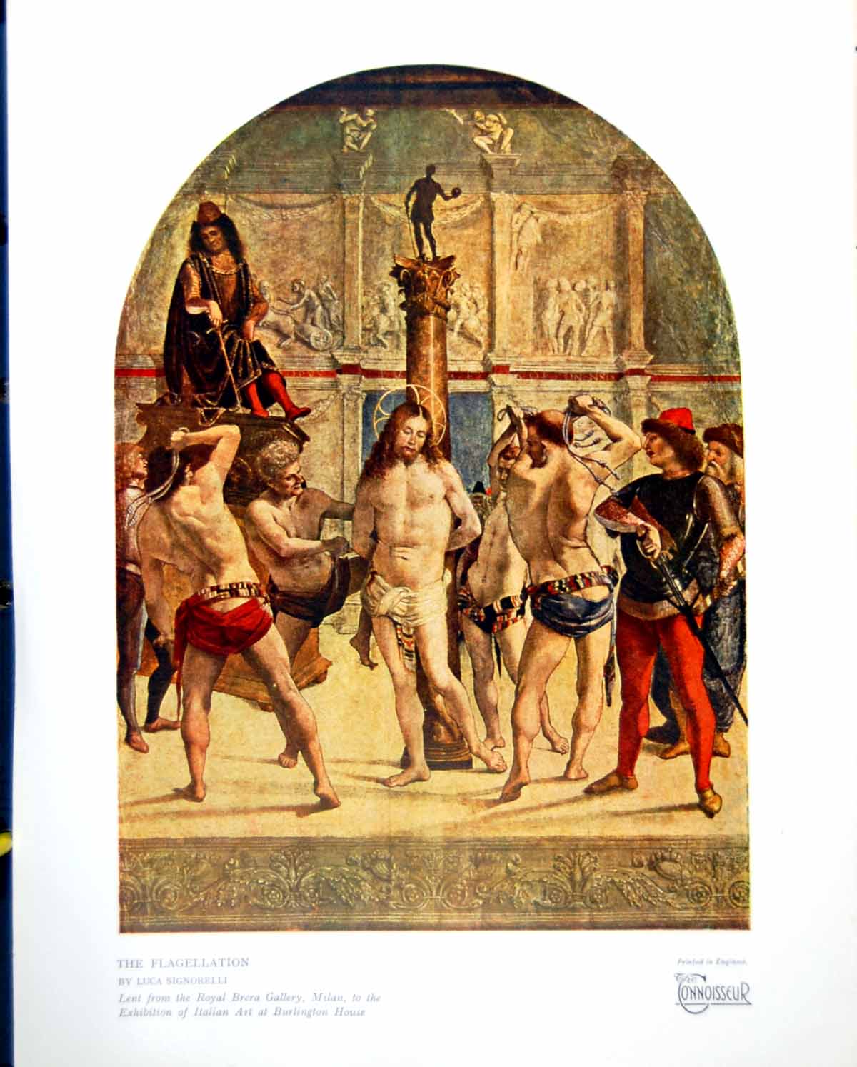 Old The Flagellation By Luca Signorelli Lent Italian Exhibition 1930 20th