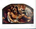 Old Print The Deposition By Tintoretto Lent To Exhibition Burlington 1930 20th