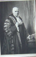 Original Old Antique Print Large Portrait Man Robes Fine Art