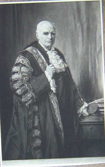 Original Old Antique Print Large Portrait Man Robes Fine Art