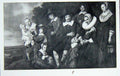 Original Old Antique Print Large Portrait Children Family Men Women Art