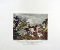 Original Old Antique Print Restrike Fox Hunting The Check H/C Morland 1800 19th