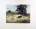 Original Old Antique Print Restrike Partridge Shooting *3 By Alken 1835 H/C
