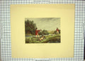 Original Old Antique Print Restrike Snipe Shooting By Howitt H/C 1799 18th