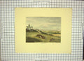 Original Old Antique Print Restrike Hare Coursing 1799 H/C By Howitt 18th