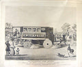 Original Old Antique Print Ref.850 Enterprise Steam Omnibus Summers Hunt C1833