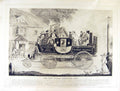 Original Old Antique Print Restrike New Steam Carriage Morton Pyall 1828 19th
