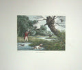 Original Old Antique Print SetShoting Howitt 1798 H/C