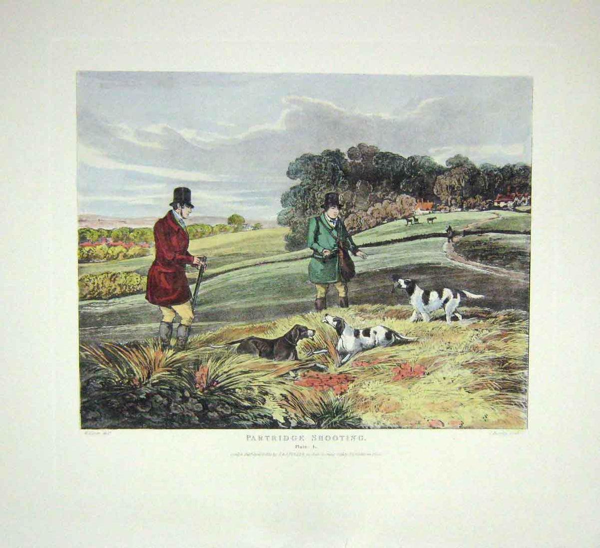 Original Old Antique Print Ref.842 SetShooting S Alken Bentley C1835
