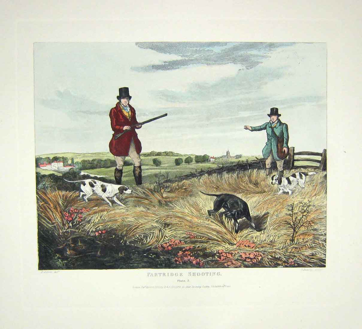 Original Old Antique Print *3691 SetShooting Alken Bentley C1835