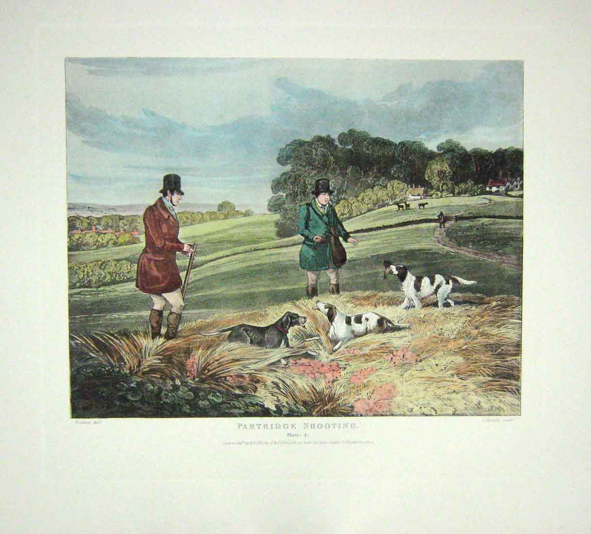 Original Old Antique Print Ref.838 SetShooting S Alken Bentley C1835