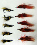 Original Old Orginal Antique Print SALMON FISHING FLIES 10 X GP + JENNY