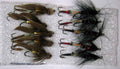Old Old Orginal Antique Print TROUT FISHING FLIES 10 BIBIO MUDDLER + TREBLES