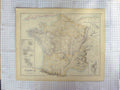 Original Old Antique Print Ref.590 Swanston Map C1870 France Corsica Martinique