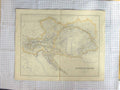 Original Old Antique Print *598 Swanston Map C1870 Austrian Empire Hungary