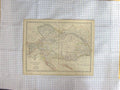 Original Old Antique Print Johnston Map C1870 Austrian Empire Hungary Victorian