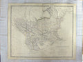 Original Old Antique Print Johnston Map C1870 Turkey Europe Black Sea Victorian