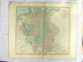 Original Old Antique Print Cary Map 1799 Germany Bohemia Saxony Baltic 18th