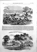 Old Santhal Insurrection Attack 50 Native Infantry Hill Village 1856