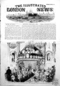 Antique Old Print India Co Banquet London Tavern Lieut Gen Patrick Grant 1856