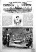 Old Print Empress Russia Christmas Crimea Dinner Capt Browns Co 57Th 1856