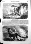 Old Antique Print Battle Oltenitza Omer Pacha General Prim Bivouac 1853 19th