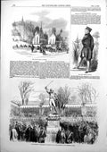 Antique Print Gilded Pagoda Prome Statue Marshal Ney Paris Gen Godwin 1853 19th