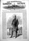 Antique Old Print Nicholas Emperor Russia Military Uniform St Petersburg 1853
