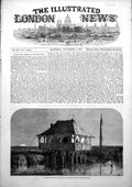 Original Old Antique Print Prospects War Military Post Danube Guard House 1853