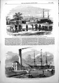 Old Antique Print Keyham Steam-Yard Arracan Battalion Rangoon Embark 1853 19th