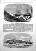 Antique Old Print Hms Phoenix Breadalbane Cape Riley Loss Breadalbane 1853 19th