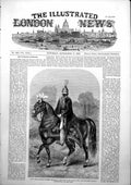 Old Antique Print Abdul Medjid Sultan Turkey Proceeding Feast Bairam 1853 19th