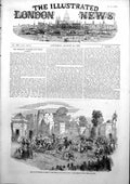 Original Old Antique Print Fete Emperor Paris Field Cloth GChamp De Mars 1853