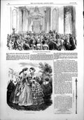 Antique Old Print Miss Greenfields Concert Stafford House Baton M Julien 1853
