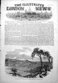 Original Old Antique Print Opening Black Sea From Bosphorus Giants Hill 1853