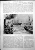 Antique Old Print Departure Wellington New Zealand Contingent Waiwera 1899 19th