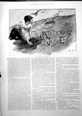 Antique Old Print Mystery John Emmet Illustrated A Birkenruth Man Boat 1899