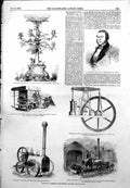 Old Agricultural Implements Smithfield Show Brandreth Gibbs 1855 Ref. Victorian